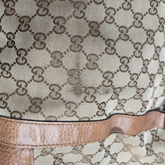 Gucci Brown Monogram Tote Bag - Picture 8 of 12